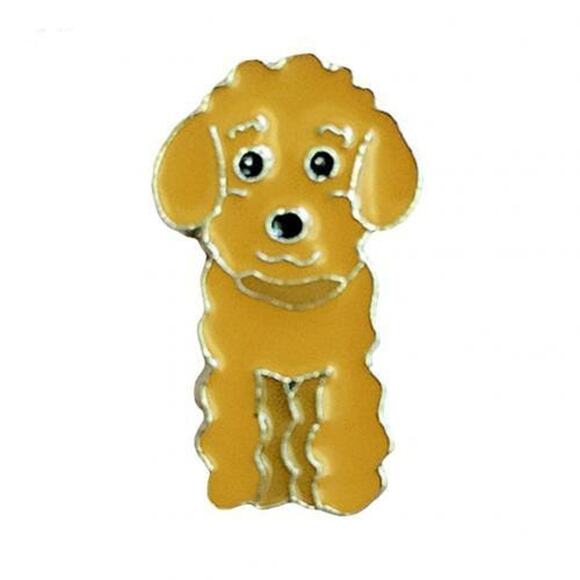 Love Bling USA Jewelry - Brown Bichon Frise Dog Enamel Pins 026